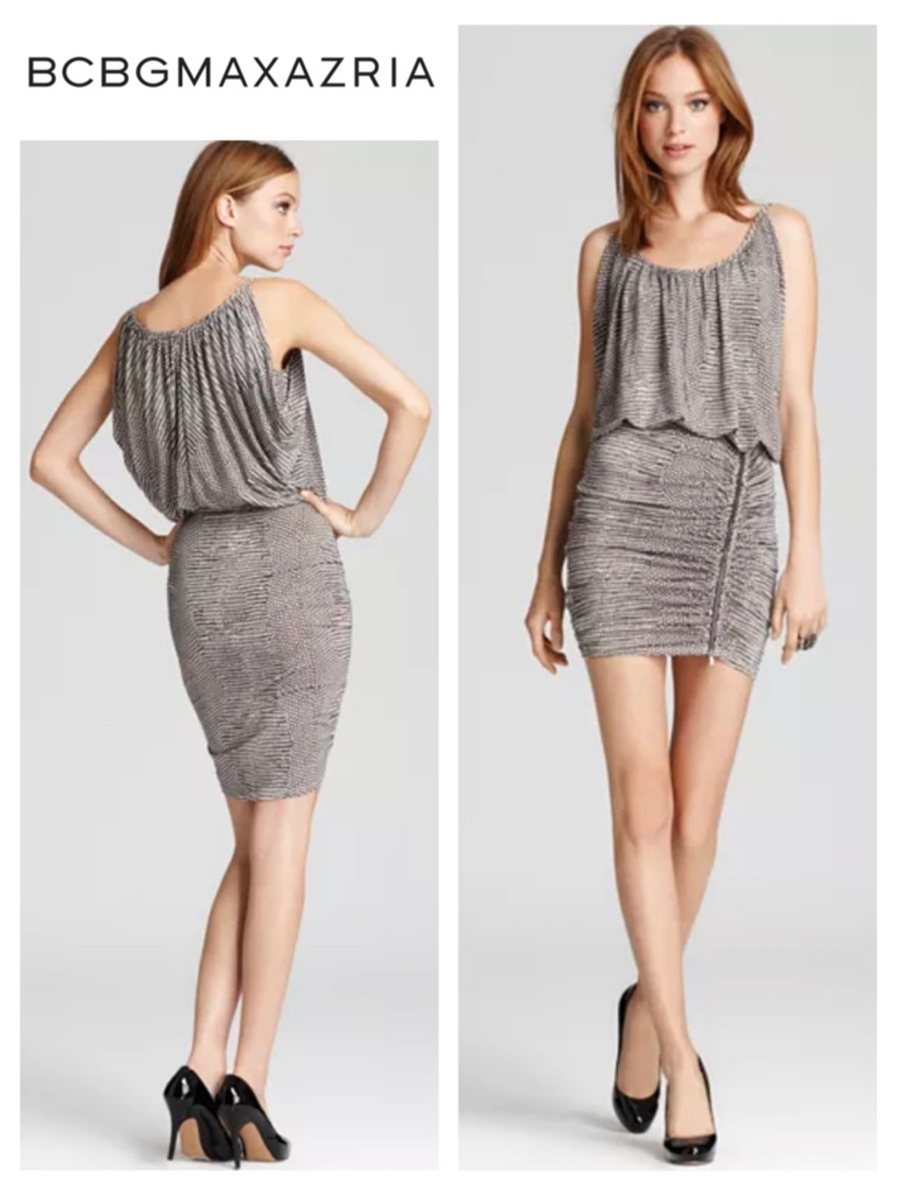 BCBGMaxAzria Doris Sleeveless Blouson Dress